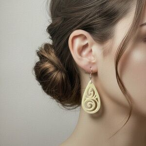 Elegantly Designed 3D Printed Earrings on Sterling Silver Hooks